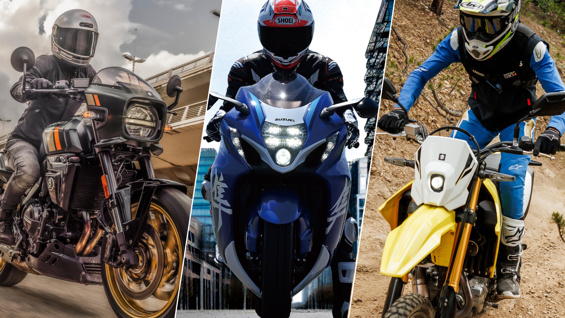 Les toutes nouvelles motos de Suzuki sont arrivées!