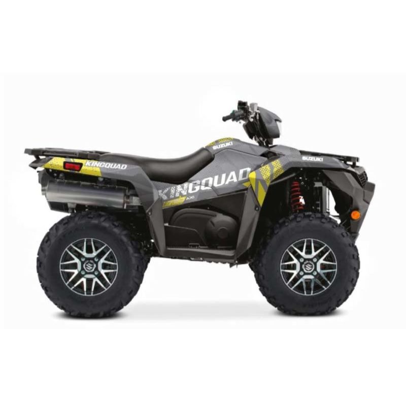 ATV Grey and Yellow Decal