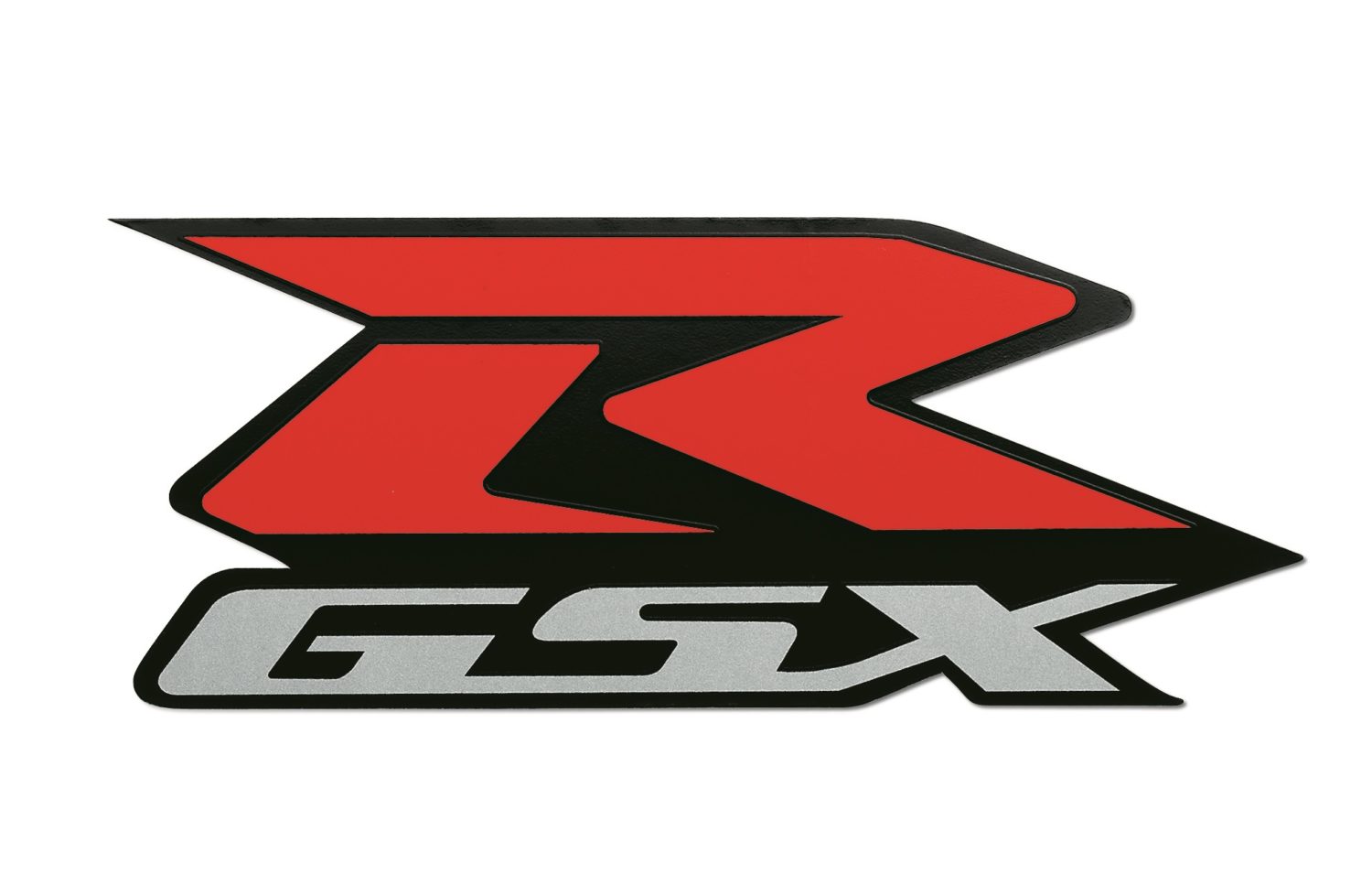 GSX-R Logo Decals (Red/Silver)