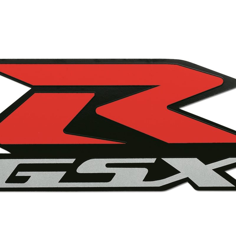 GSX-R Logo Decals (Red/Silver)
