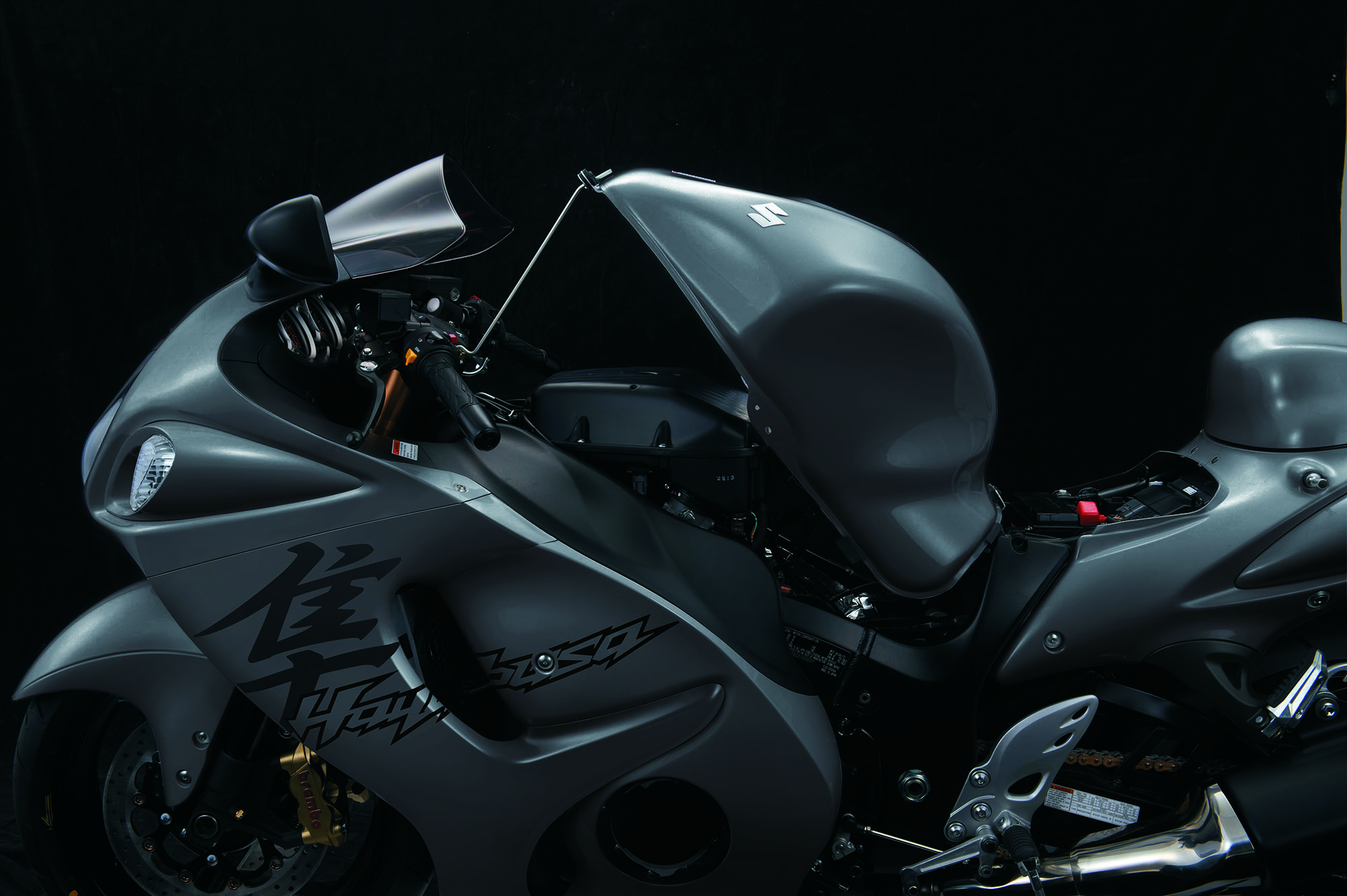 Grey Hayabusa Fuel Tank