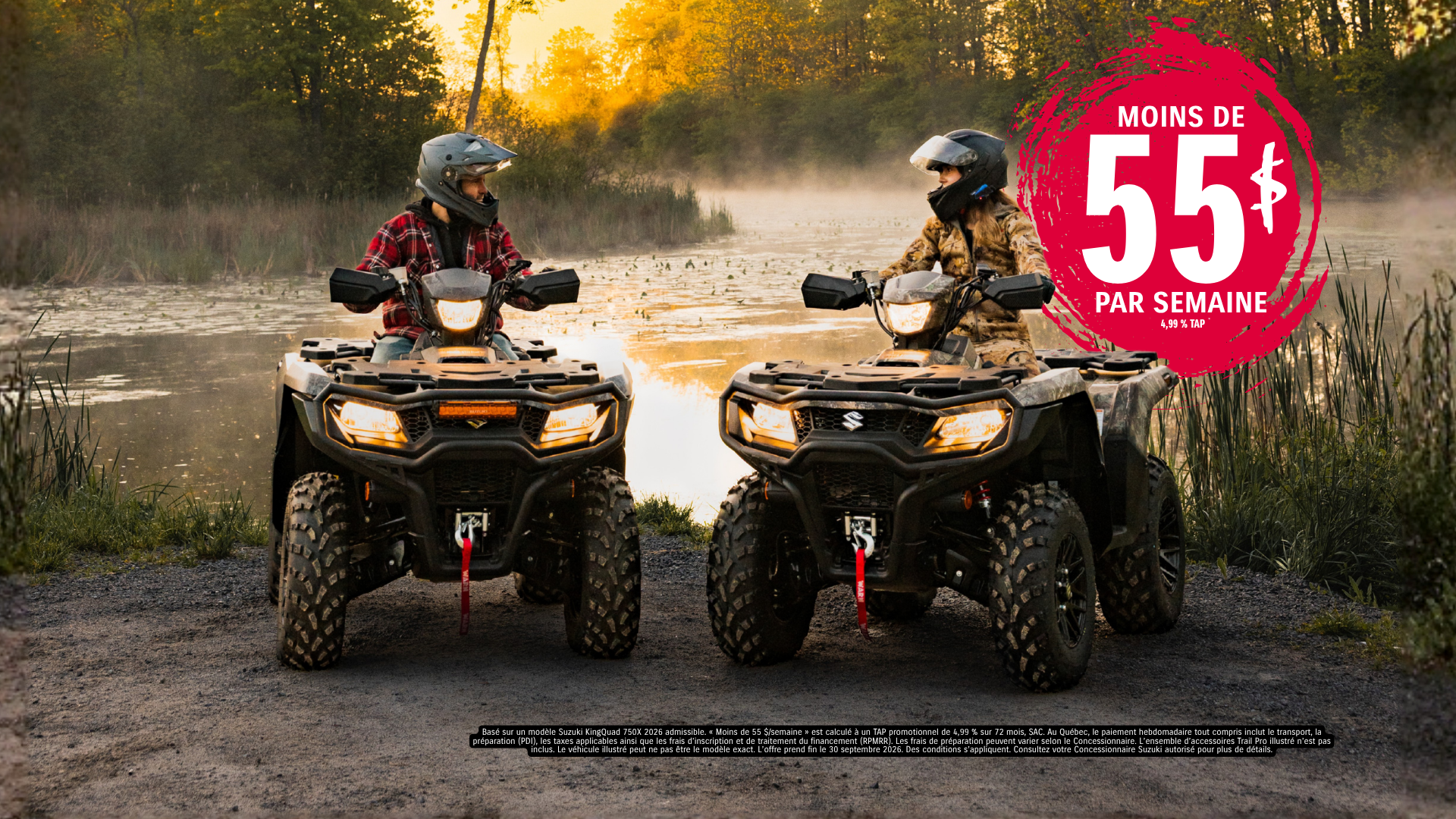 LE KINGQUAD QUE VOUS VOULEZ. UN PAIEMENT QUI VOUS CONVIENT.