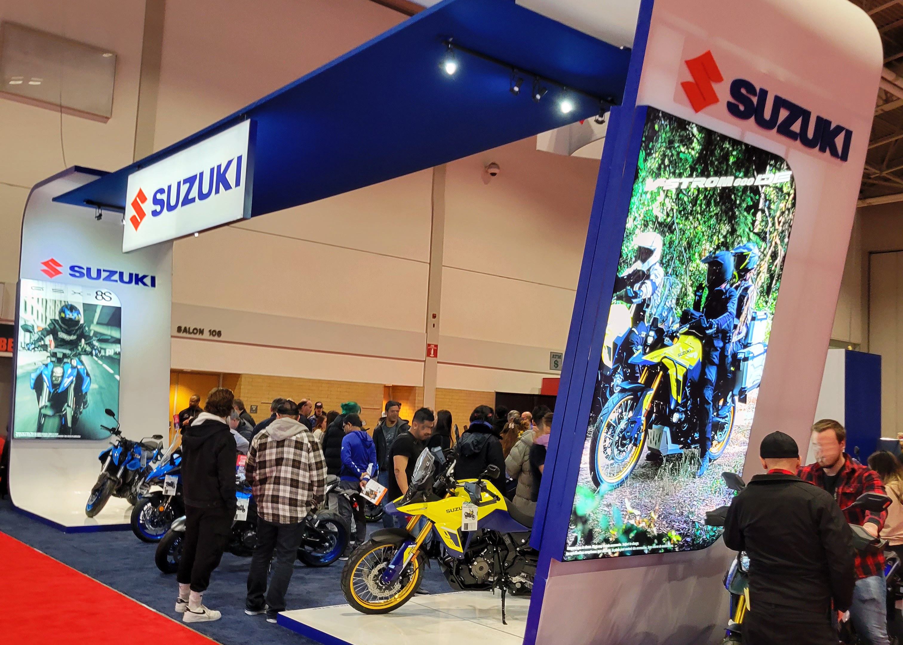 Suzuki Canada Proudly Unveils GSX-8S and V-Strom 800DE at Toronto Motorcycle Show