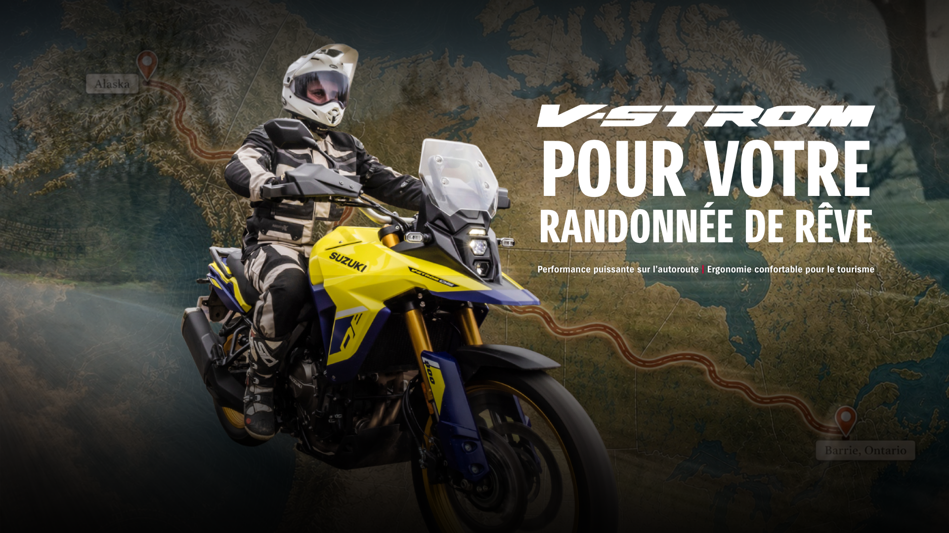 LE VOYAGE À MOTO DE VOS RÊVES COMMENCE AVEC SUZUKI