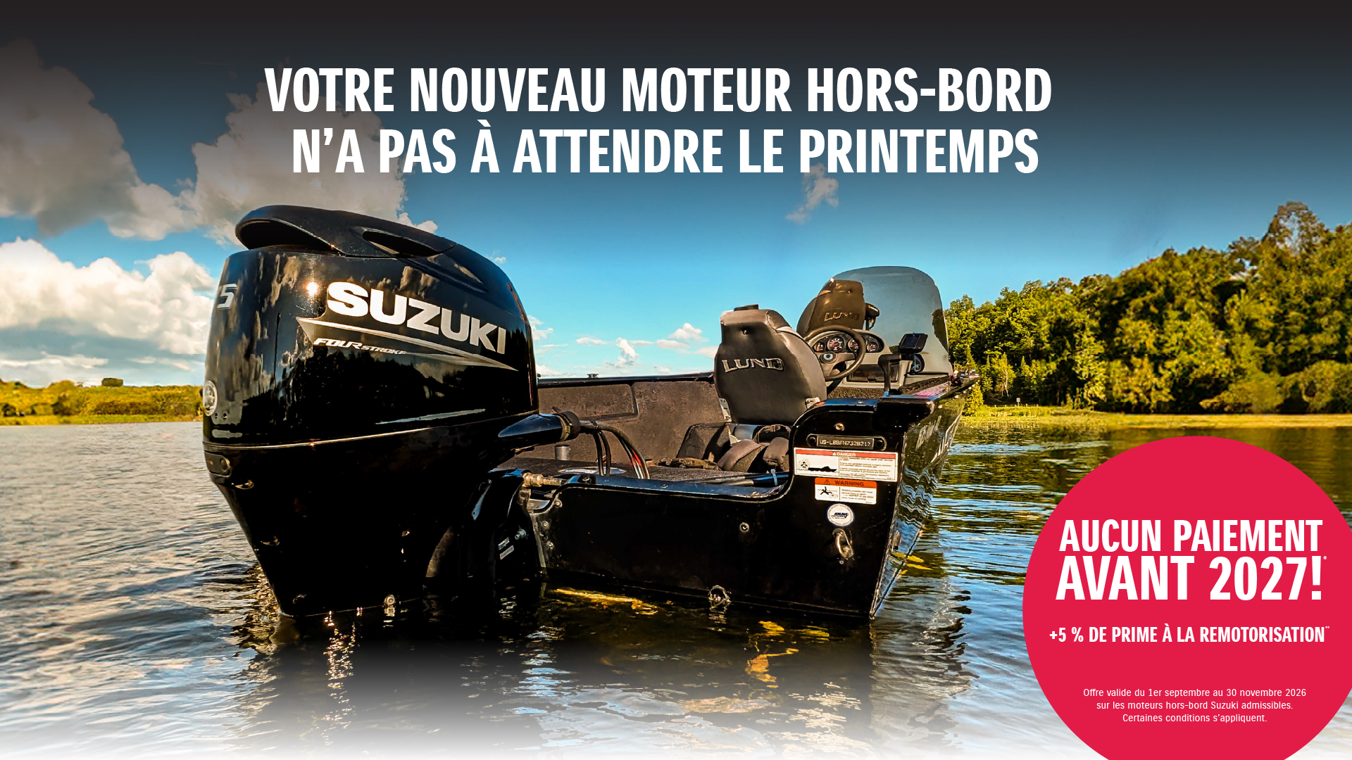 N’attendez pas le printemps. Préparez votre bateau dès maintenant.