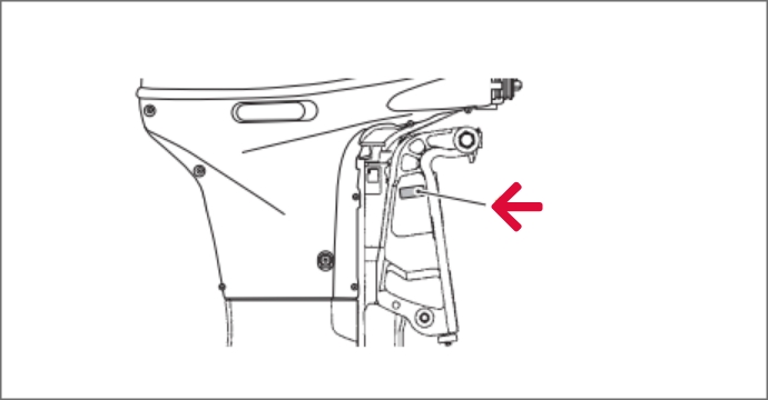 diagram of where to find VIN